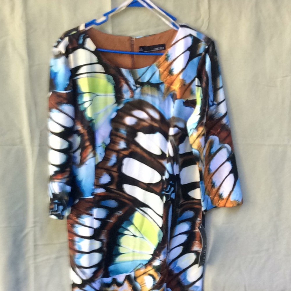 Unique butterfly print dress